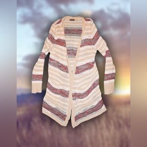 Eddie Bauer Striped Cardigan Sz M